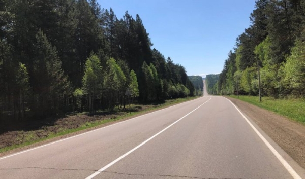 Участок протяжённостью десять километров отремонтировали на автодороге Иркутск — Листвянка                            