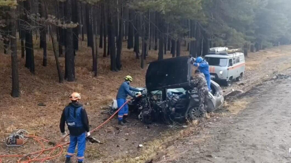 В Иркутской области столкнулись два автомобиля, три человека погибли