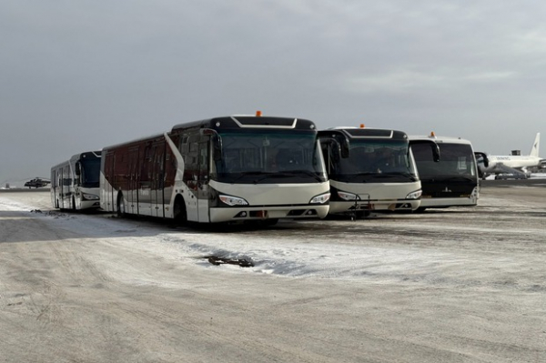 
                Иркутский аэропорт закупил новые автобусы для пассажиров
                
            