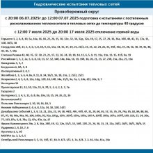 В Свердловском и Правобережном округах в июле отключат горячую воду                            